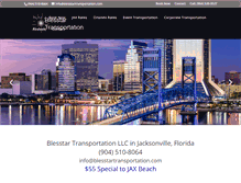Tablet Screenshot of blesstartransportation.com